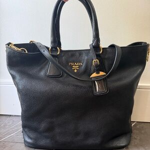 Prada Vitello Daino Tote and Shoulder Bag